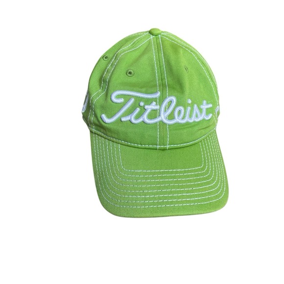 Titleist Other - Titleist Foot Joy Men Golf Hat Pro V1 FJ Lime Green Patch Adjustable